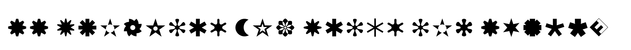 FF Dingbats 2.0 Stars and Flowers image